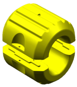 Offshore float for dredging etc.