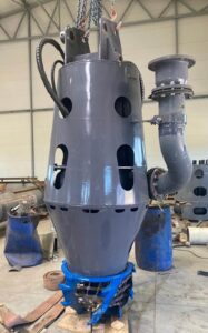 Under water dredge pump